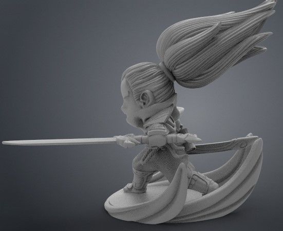 Yasuo dragon ball z figurine 3D print model_14