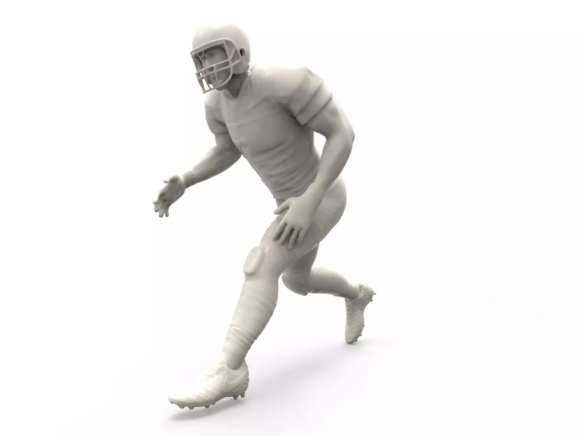 American footballer Pose 3D print model_0