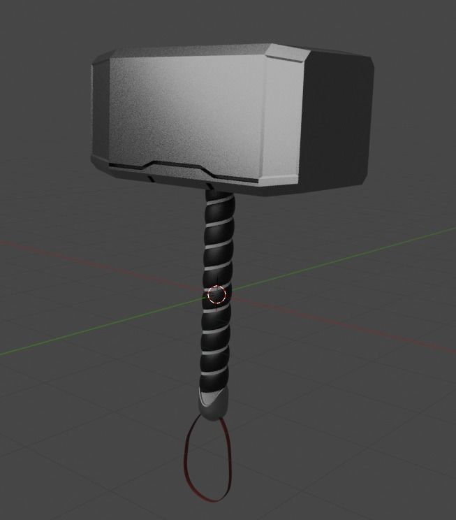 Thor Hammer 3d model Free 3D model_1