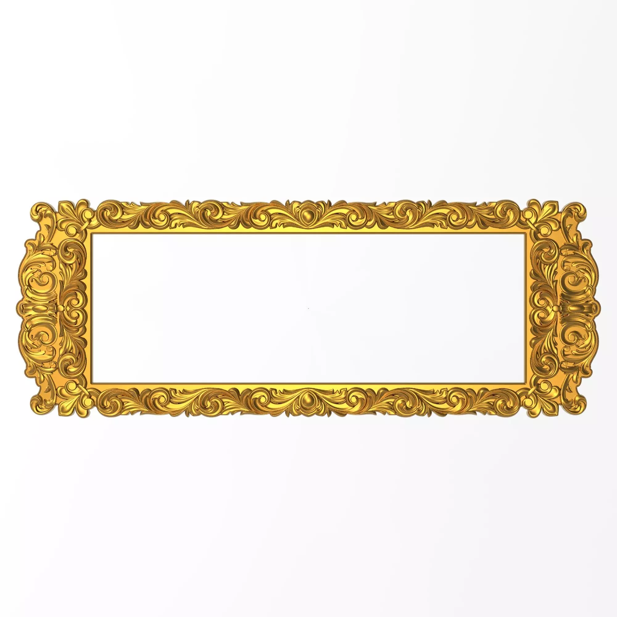 Carved Picture Frame 3D model_0