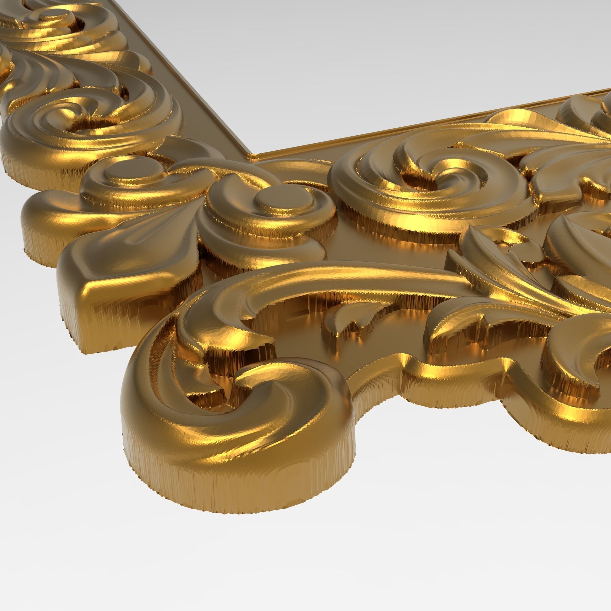 Carved Picture Frame 3D model_4