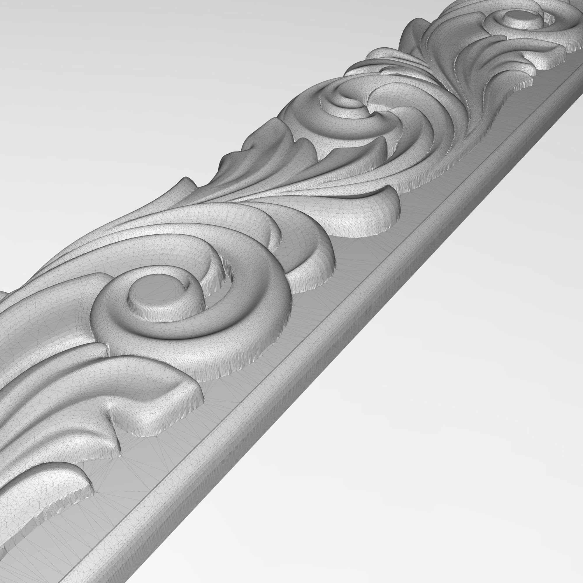 Carved Picture Frame 3D model_6