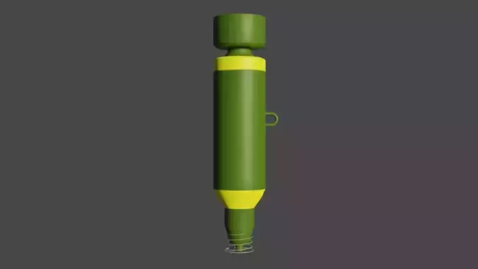 British Explosive Ordnance Modified US 20lb Fragmentation Bomb Low-poly 3D model