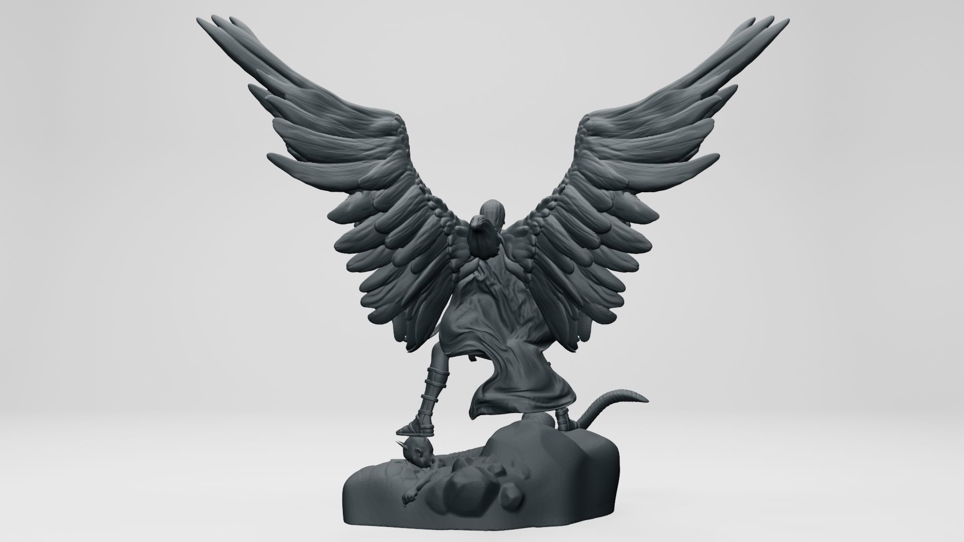 ST MICHAEL THE ARCHANGEL - 3D printable 3D print model_6