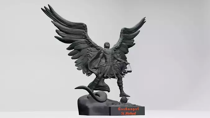 ST MICHAEL THE ARCHANGEL - 3D printable