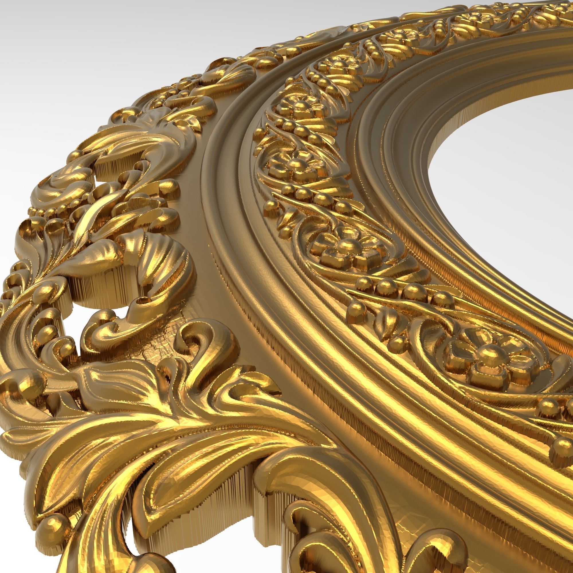 Carved Picture Frame 3D model_2