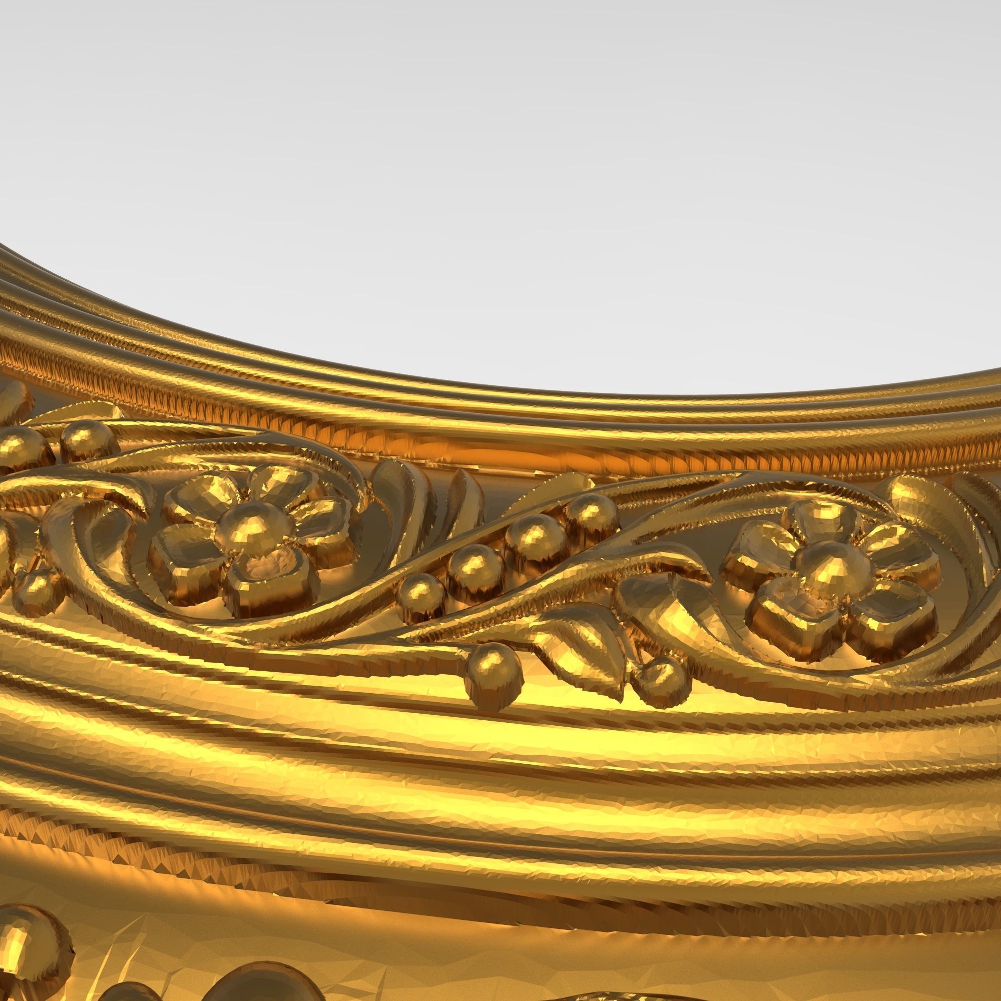 Carved Picture Frame 3D model_3