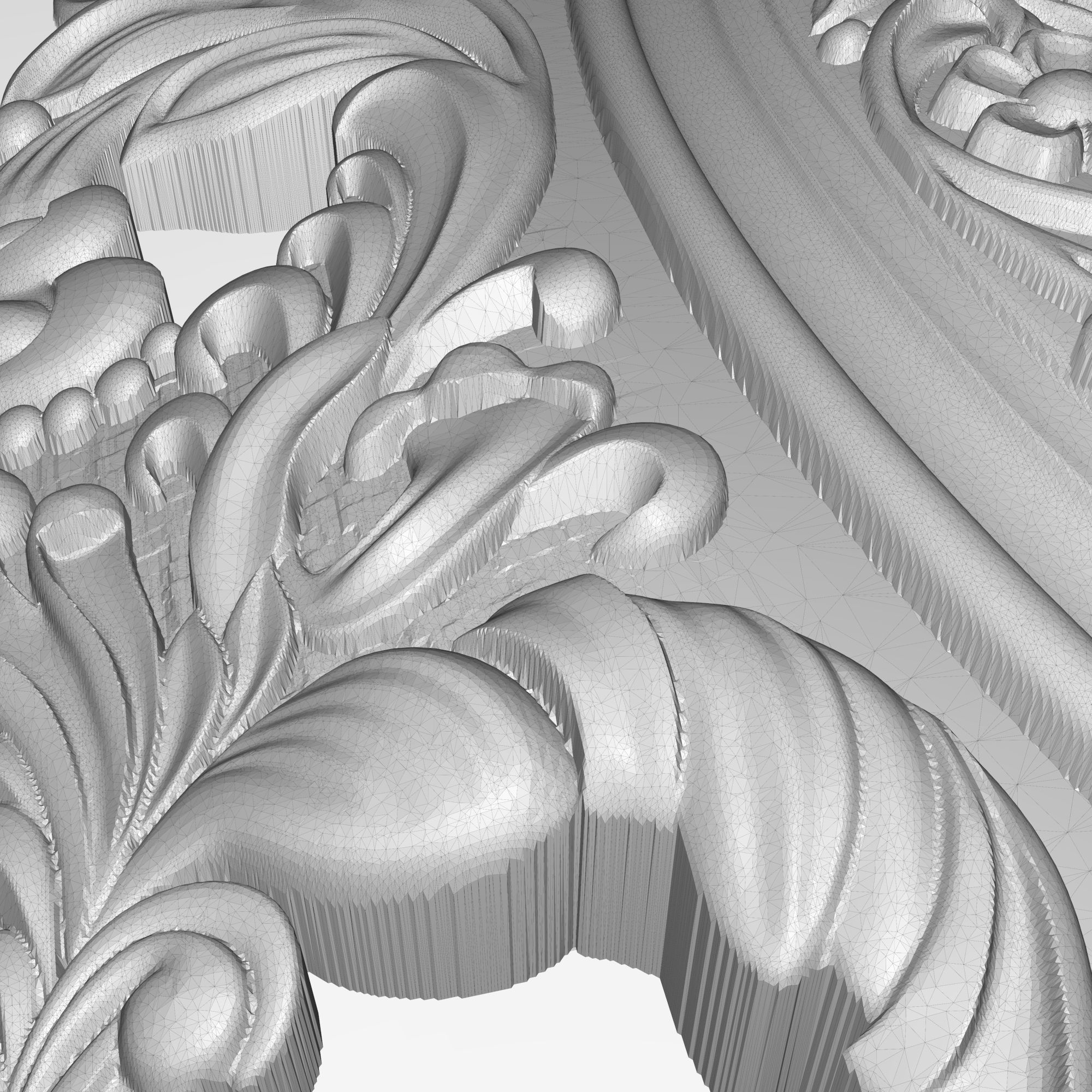 Carved Picture Frame 3D model_5