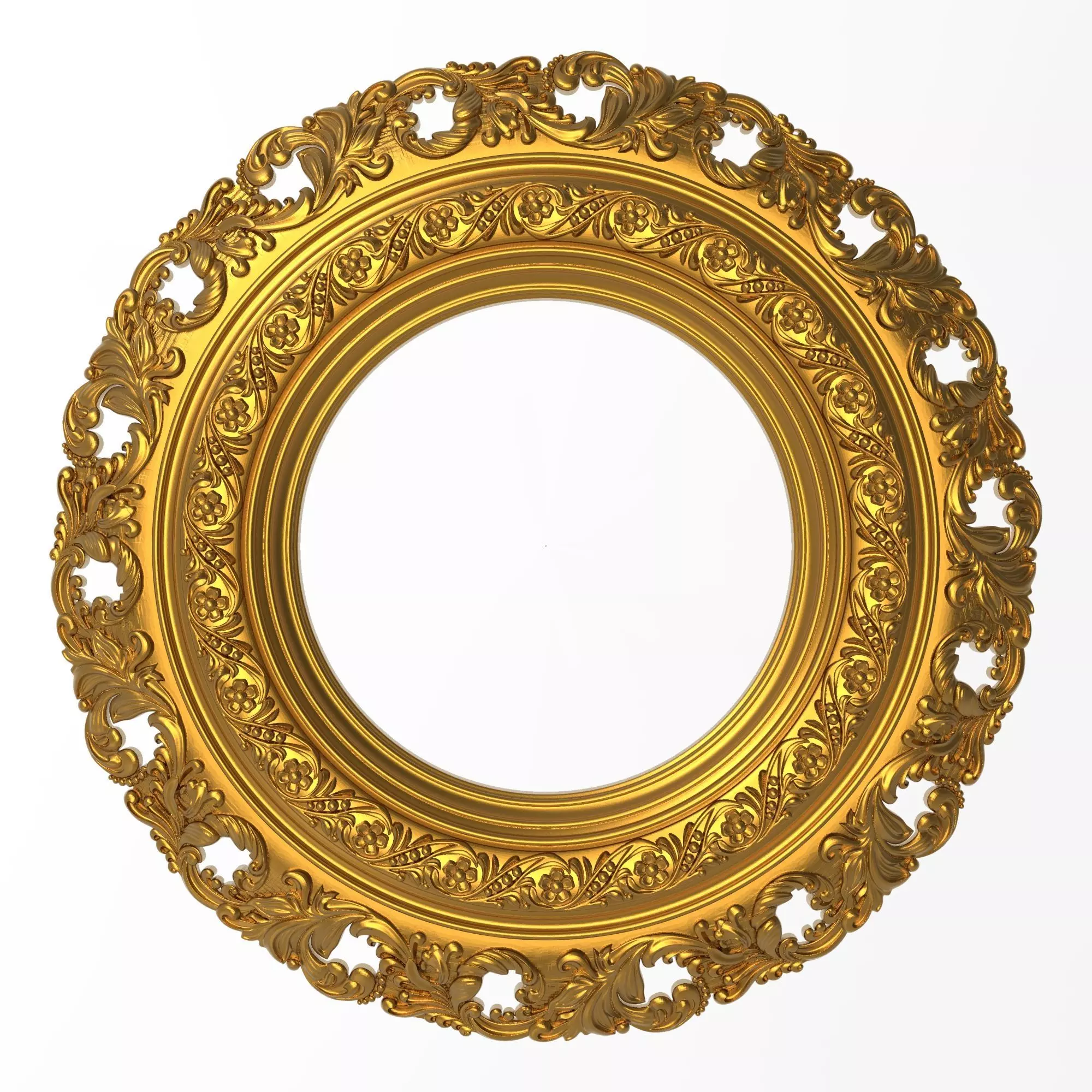 Carved Picture Frame 3D model_0