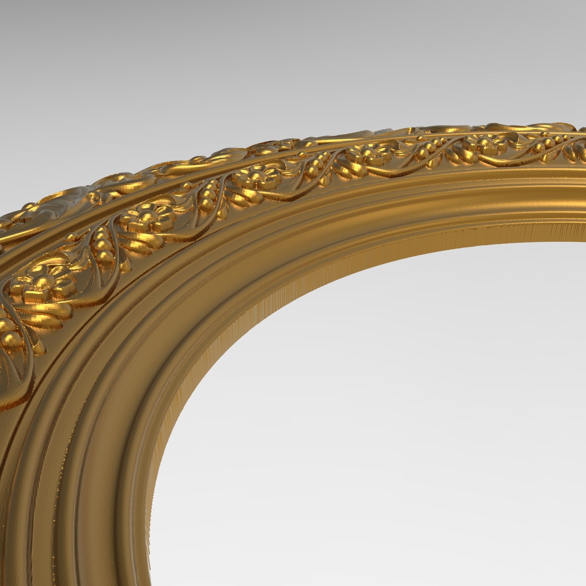 Carved Picture Frame 3D model_4