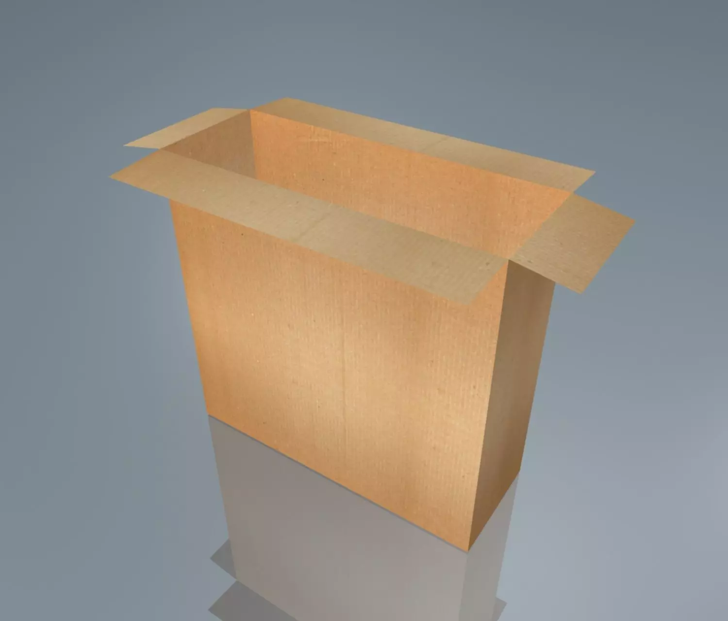 3D CardBoard Box Low-poly 3D model