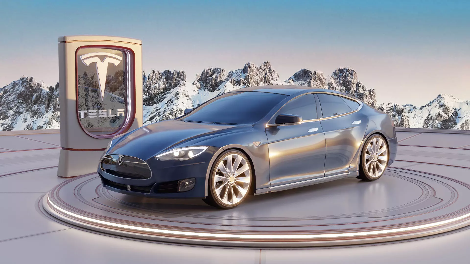 2016 Tesla Model S 3D model