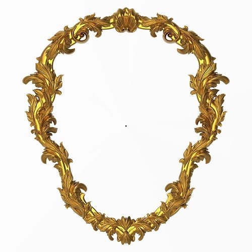 Carved Picture Frame 3D model