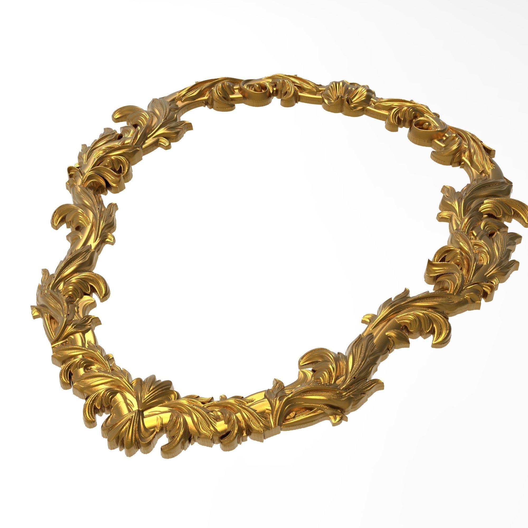 Carved Picture Frame 3D model_6