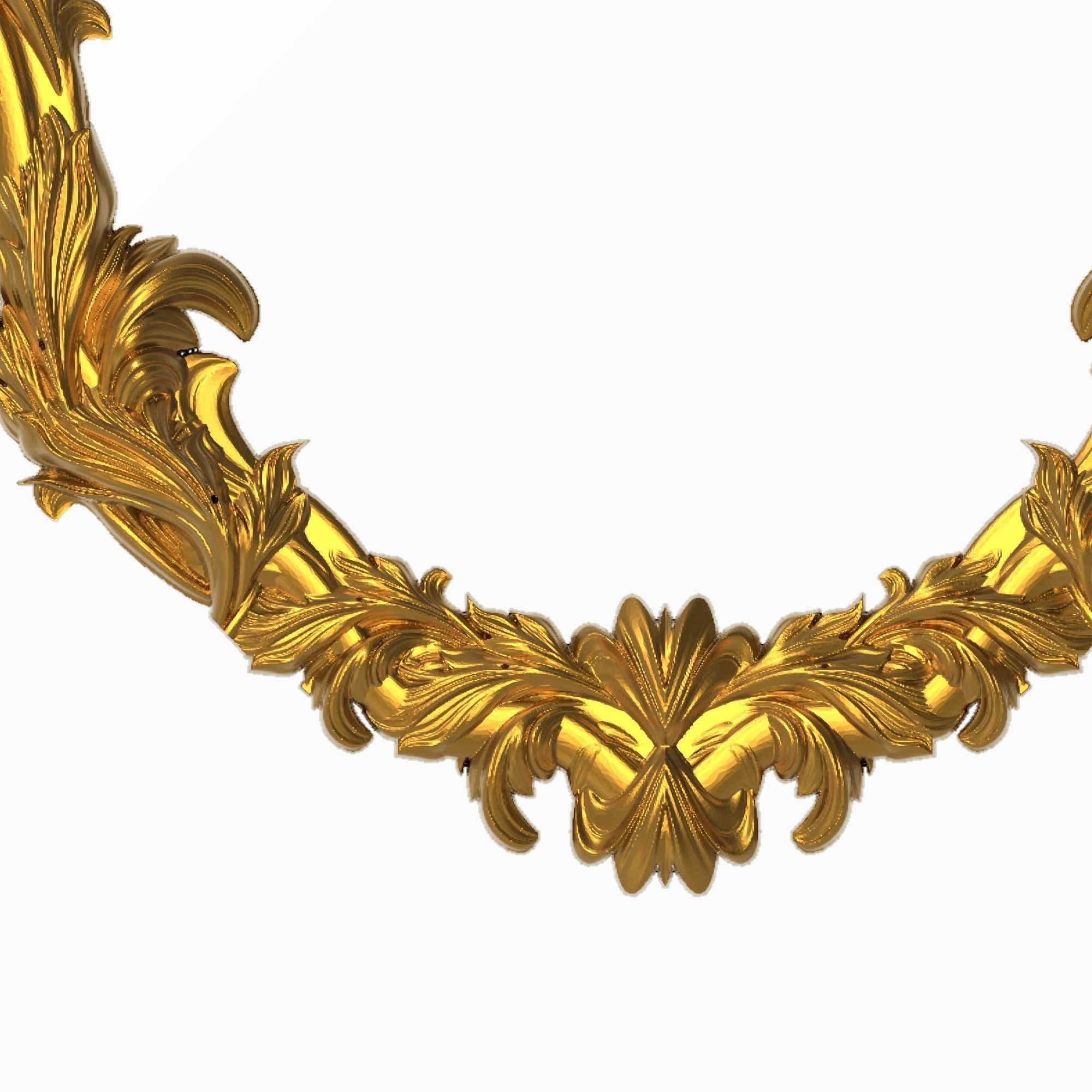 Carved Picture Frame 3D model_3