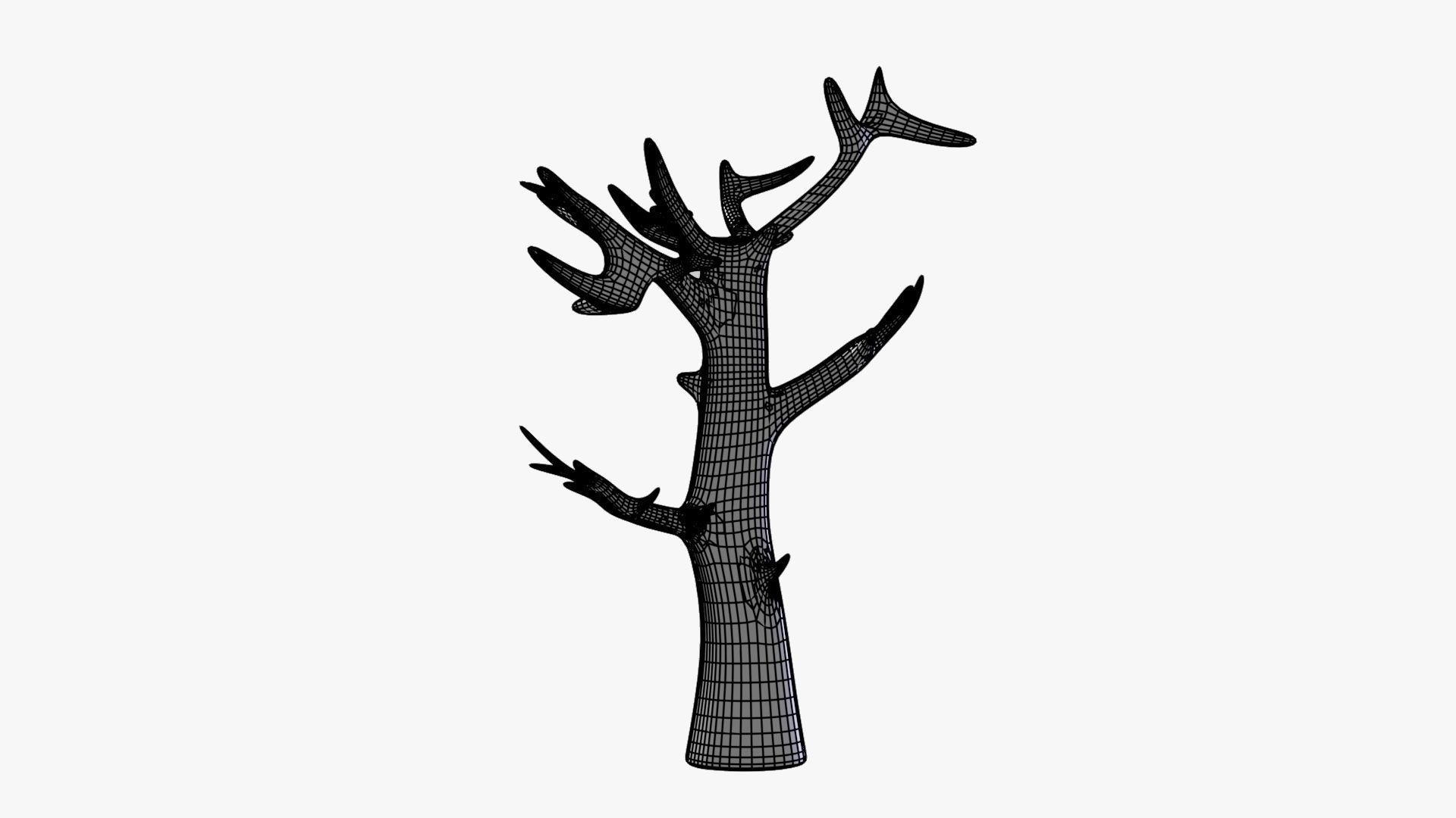 Variation 1 - Low Poly Big Tree 3D model_8