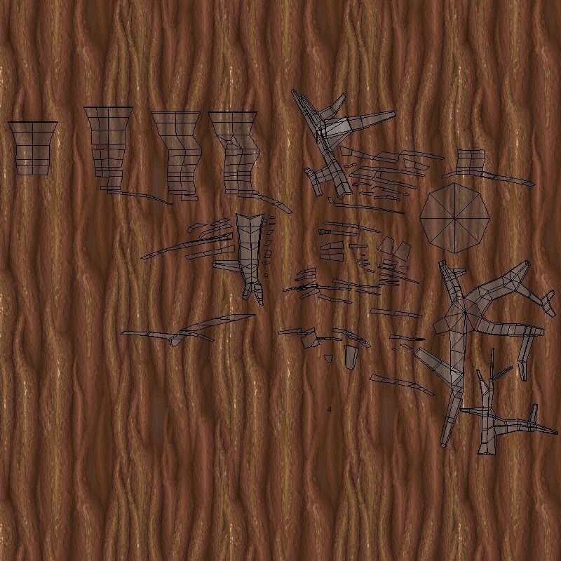 Variation 1 - Low Poly Big Tree 3D model_6