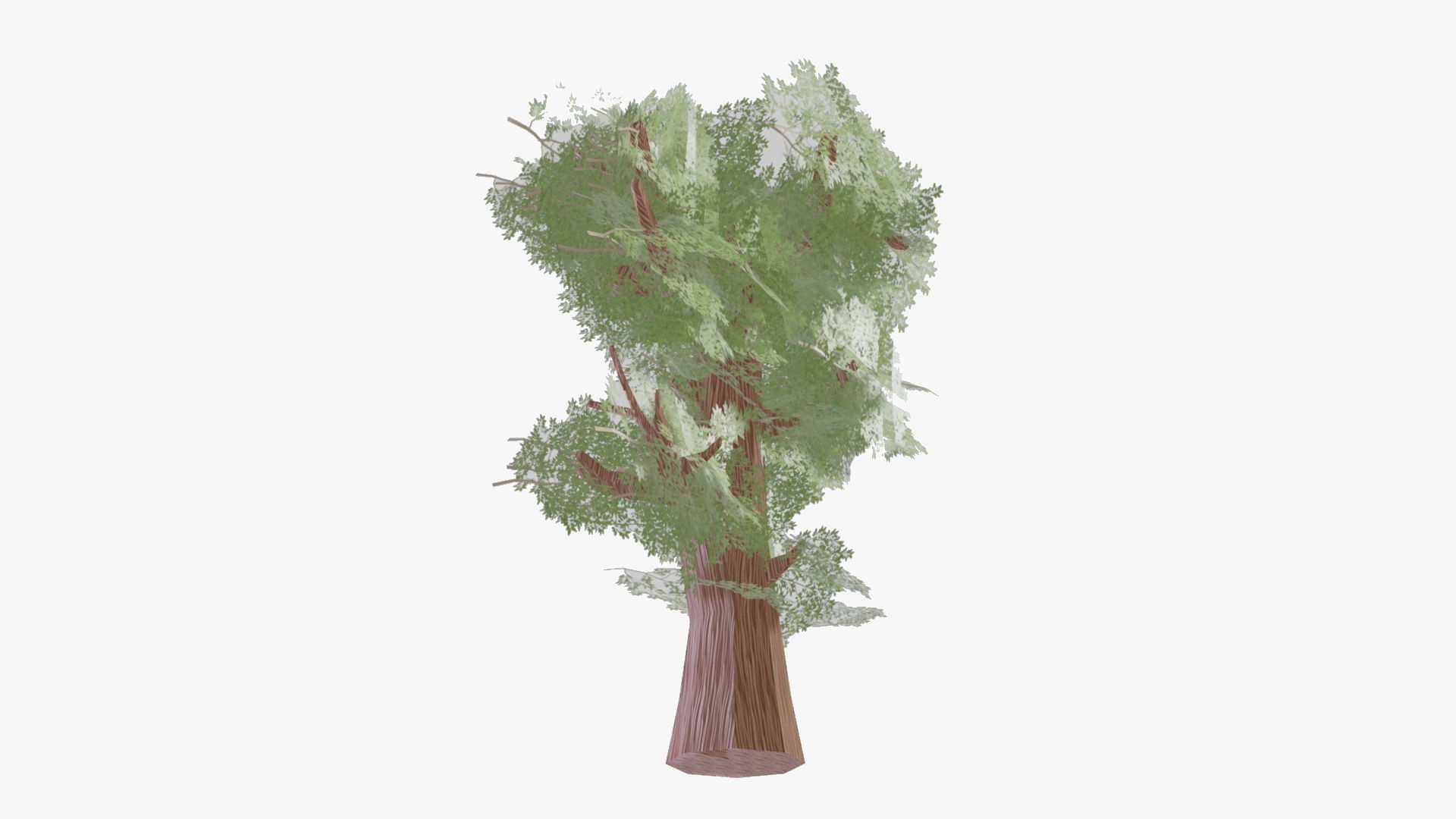 Variation 1 - Low Poly Big Tree 3D model_1