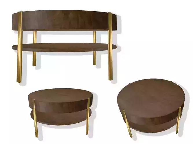 Wooden coffee table mesh