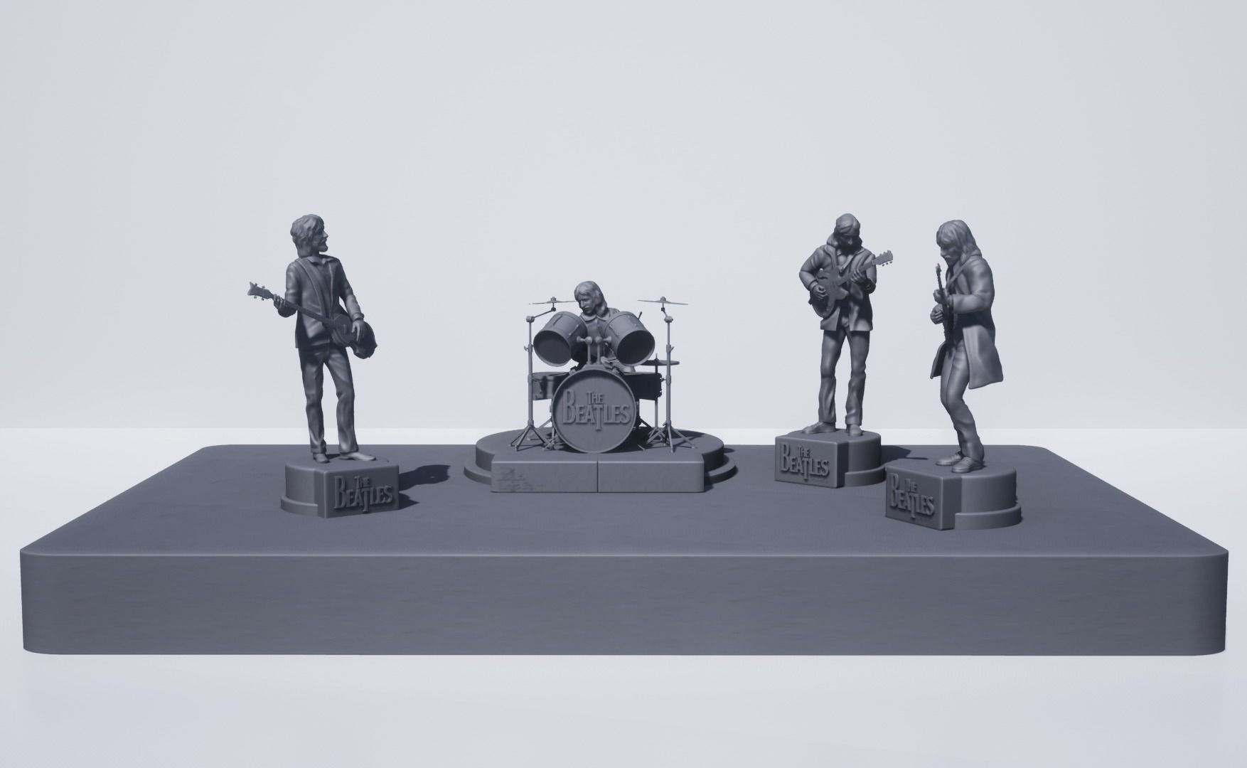 JOHN LENNON - THE BEATLES -  ROOFTOP CONCERT 3D print model_7