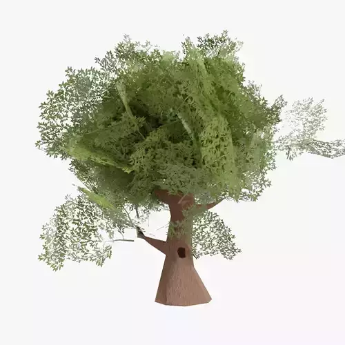 Variation 2 - Low Poly Big Tree