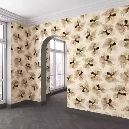 WallDeco-Life-var-33 room with floral wallpaper