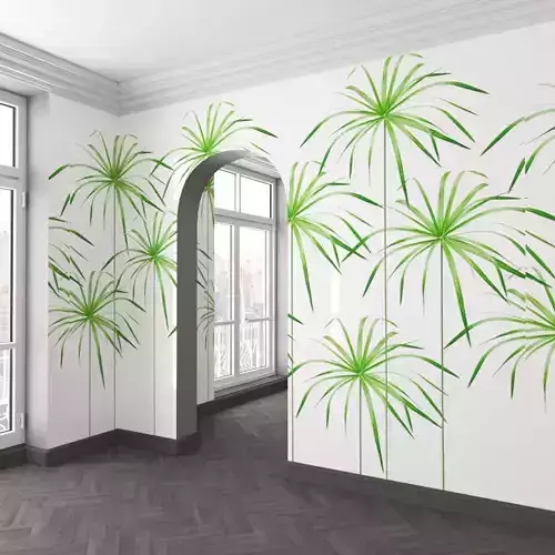 WallDeco-Life-var-38 room with palm trees on wall