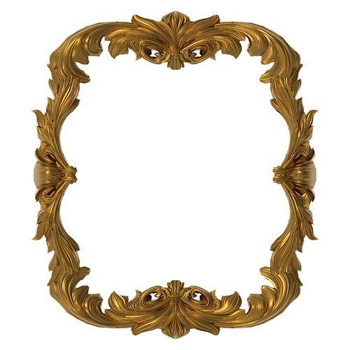 Carved Picture Frame 3D model