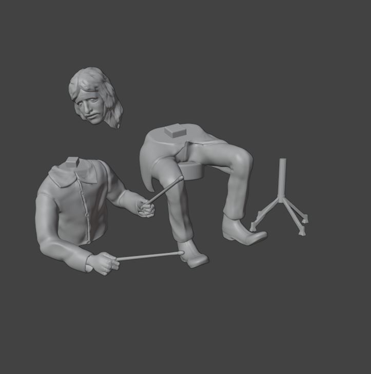 RINGO STARR - THE BEATLES - ROOFTOP CONCERT 3D print model_6