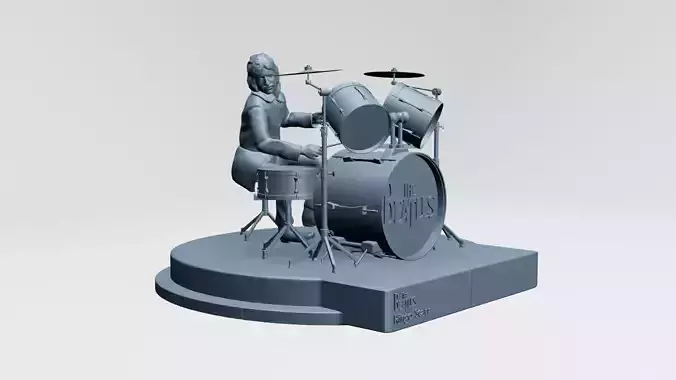 RINGO STARR - THE BEATLES -  ROOFTOP CONCERT 3D print model