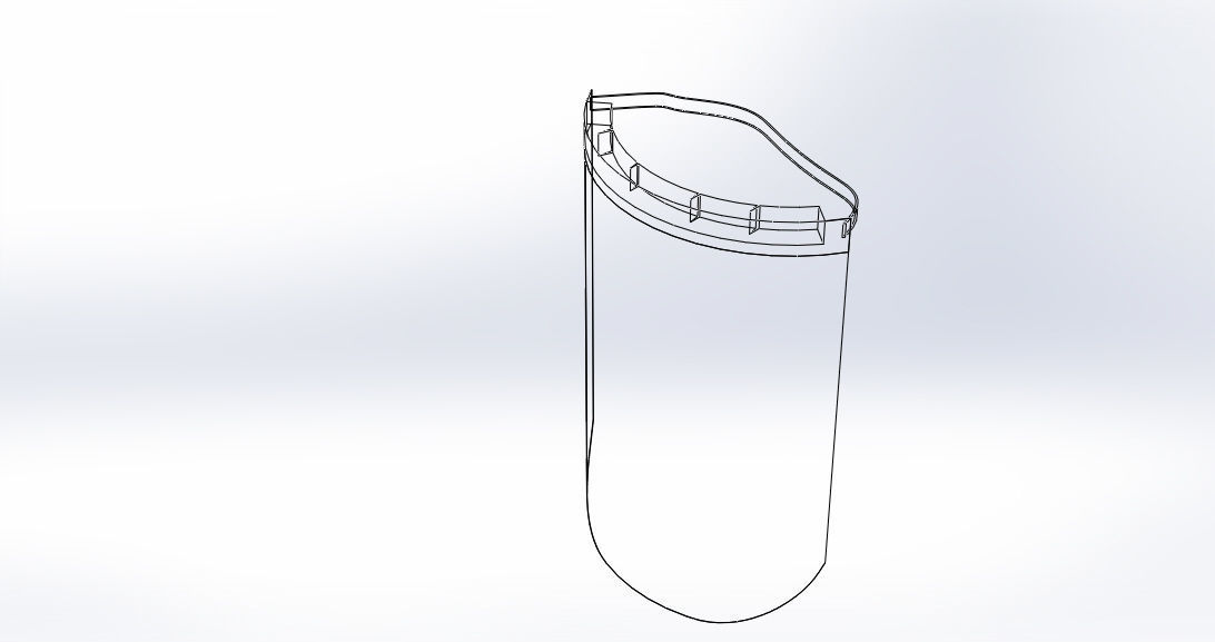 Face Shield 3D model_6