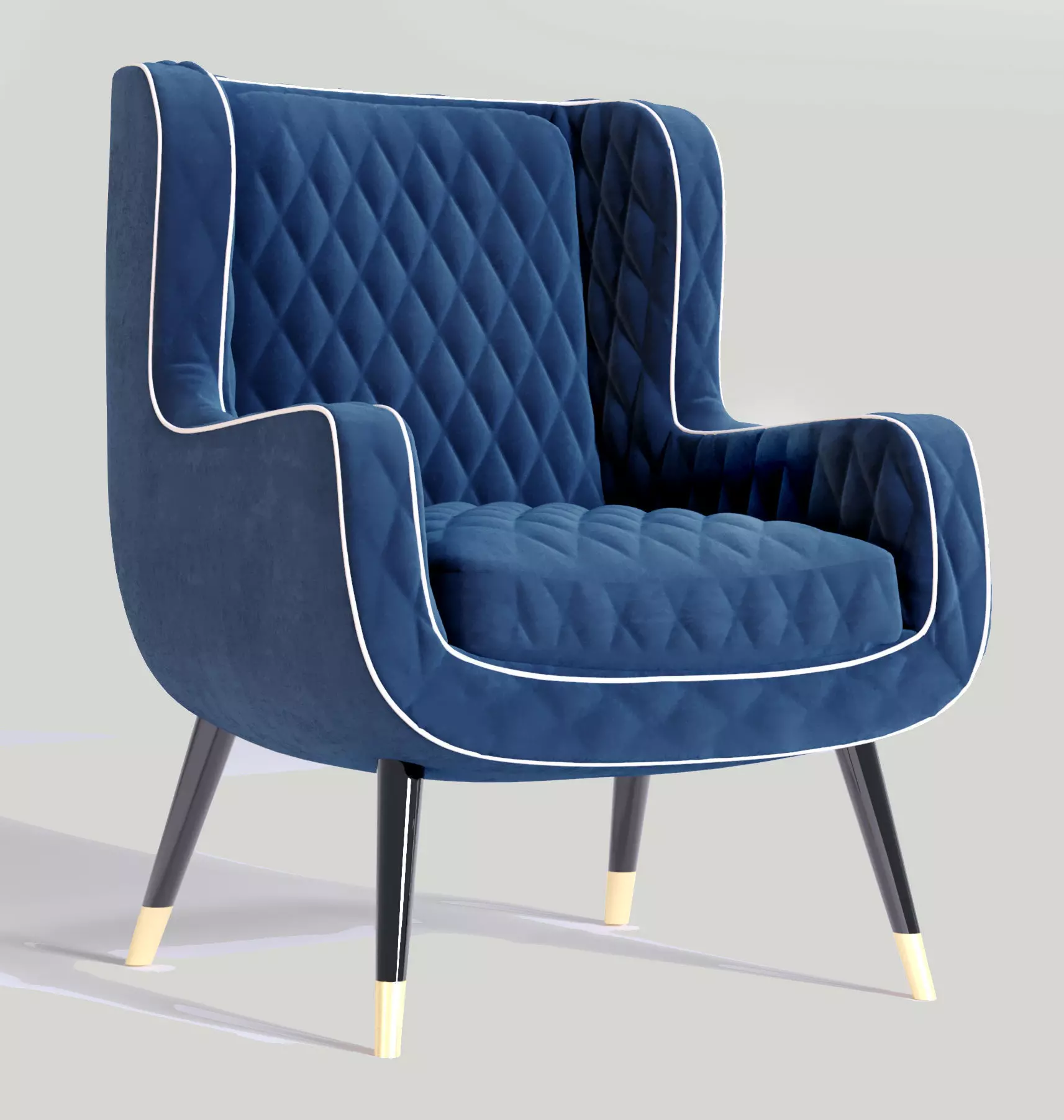 Baxter Dolly armchair 3D model_0