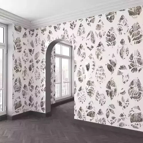 WallDeco-Life-var-44 room with leaves on wall