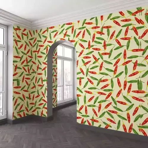 WallDeco-Life-var-47 room with peppers on wall