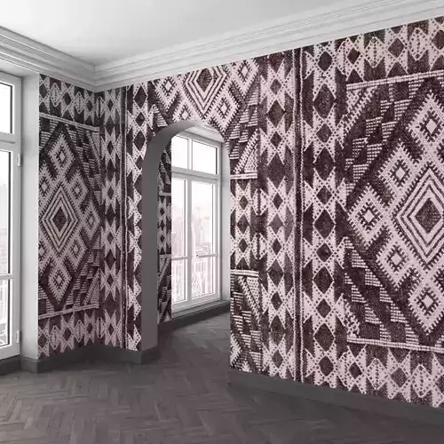 WallDeco-Life-var-55 aztec pattern wallpaper