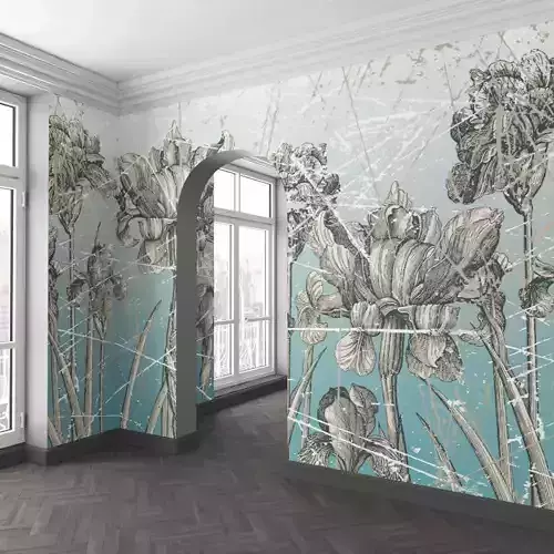 WallDeco-Life-var-62 paris irises wallpaper