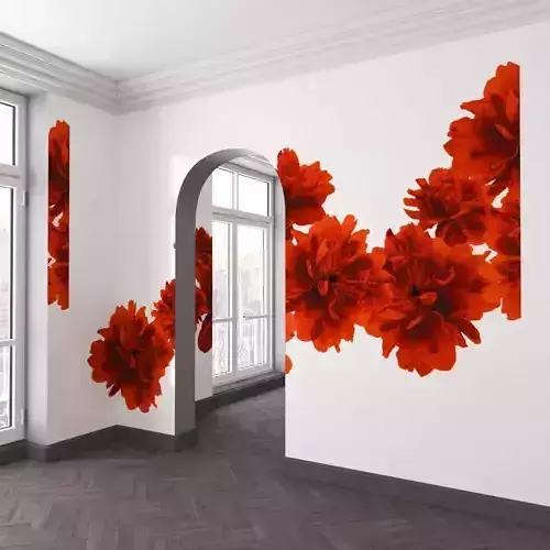 WallDeco-Life-var-63 peony wall decals