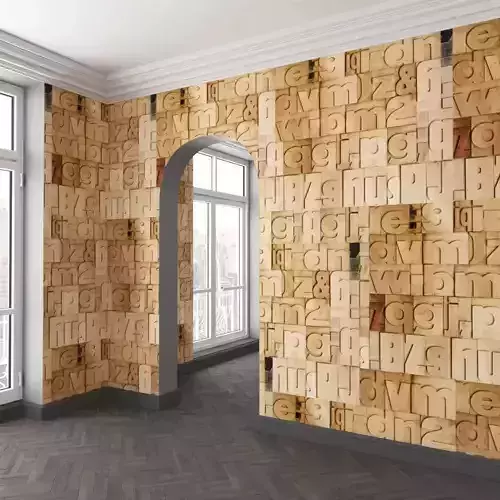 WallDeco-Life-var-69 room with wooden letters on wall