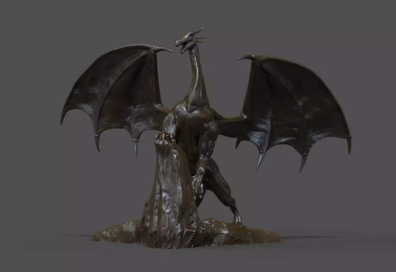 Dragon Statue Free 3D print model_0