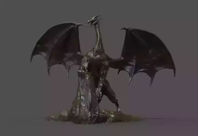 Dragon Statue Free 3D print model