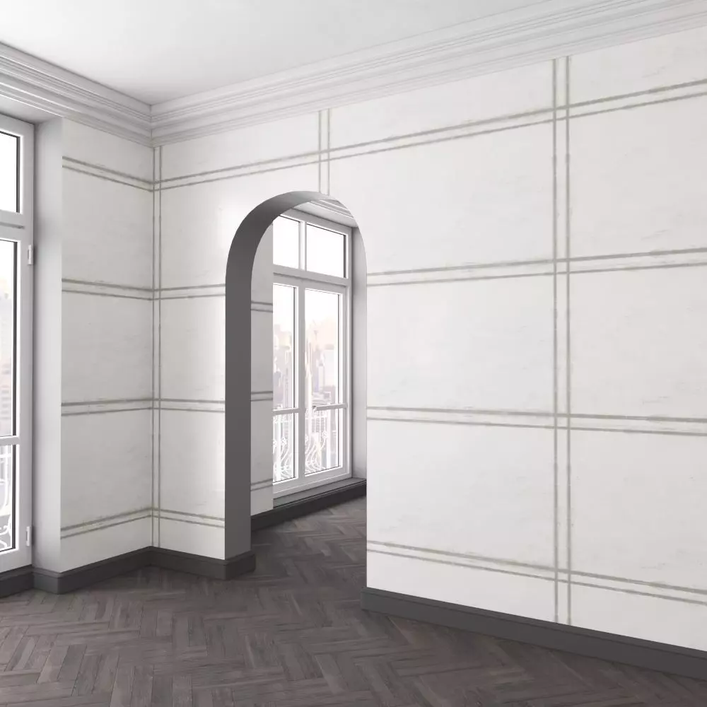 WallDeco-Life-var-79 empty room with walls and wooden floors 3D model