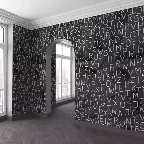 WallDeco-Life-var-81 room with letters on wall