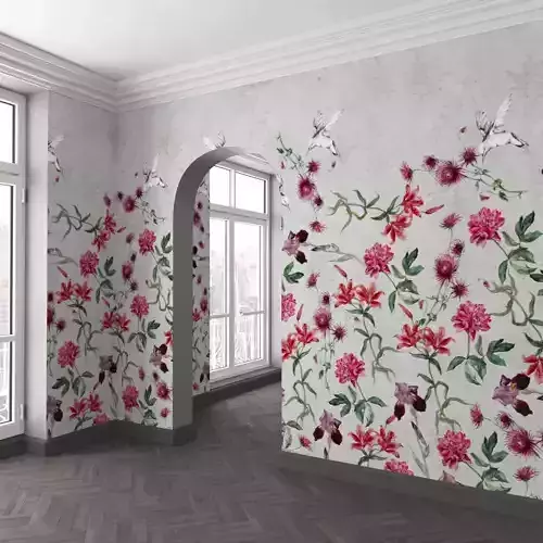 WallDeco-Life-var-90 chinese floral wallpaper