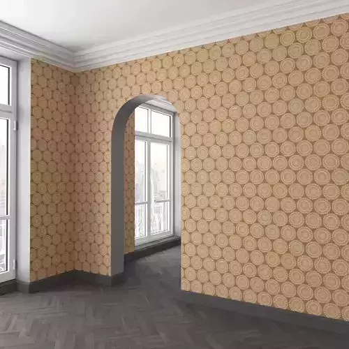 WallDeco-Life-var-93 room with wallpaper and arched window