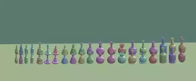 Potion bottle Low-poly