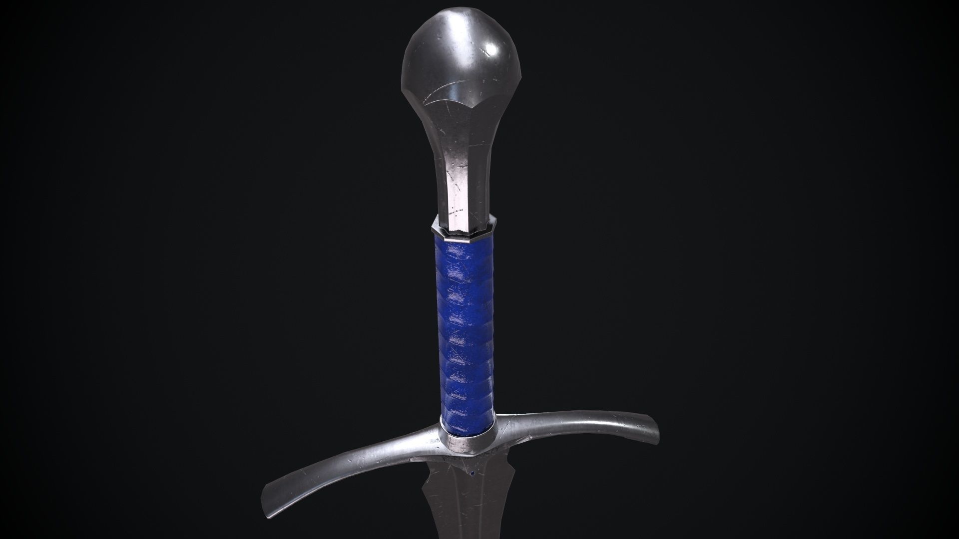 Glamdring Sword from The Lord of the Rings Movie Low-poly 3D model_8