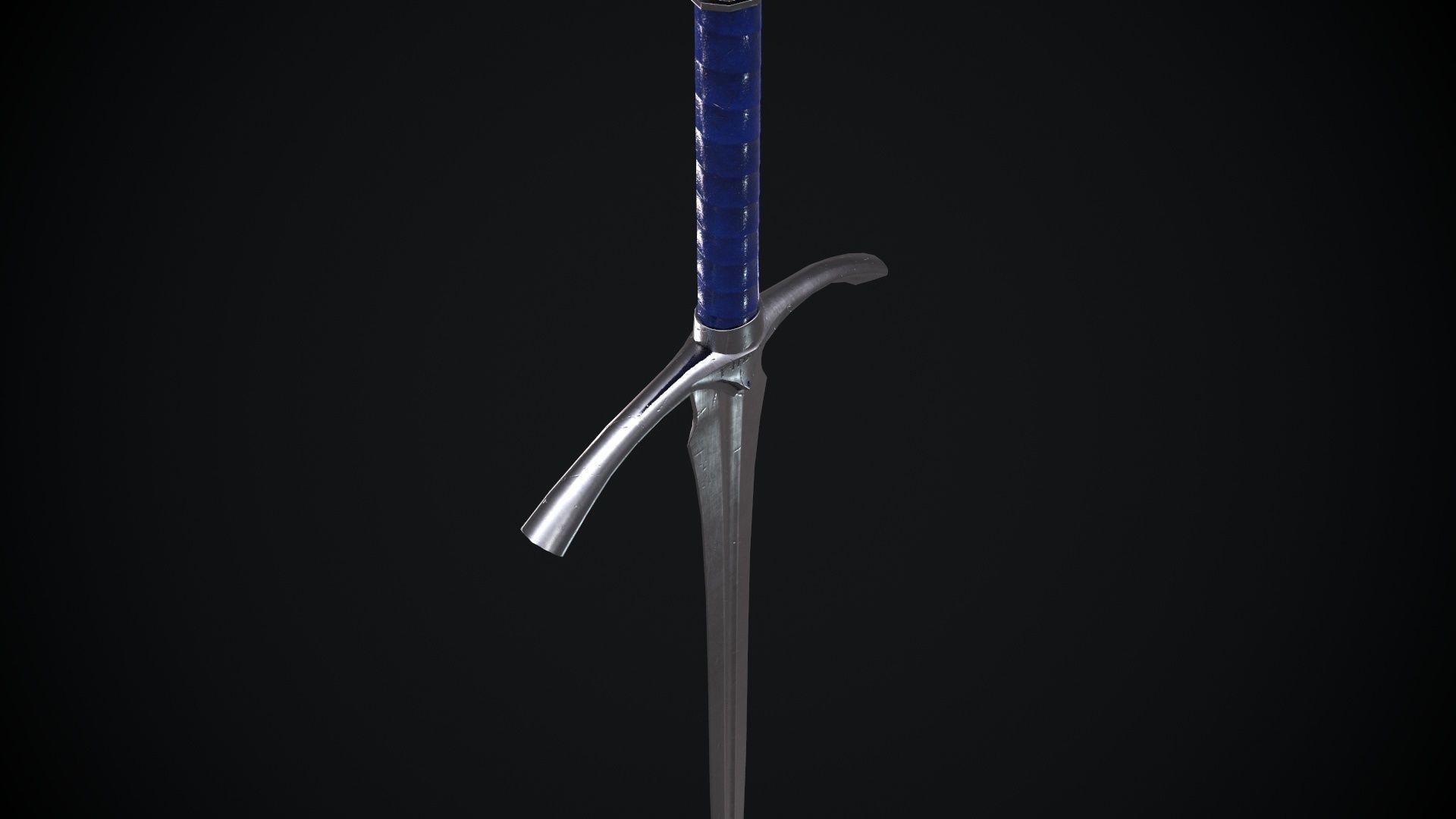 Glamdring Sword from The Lord of the Rings Movie Low-poly 3D model_4