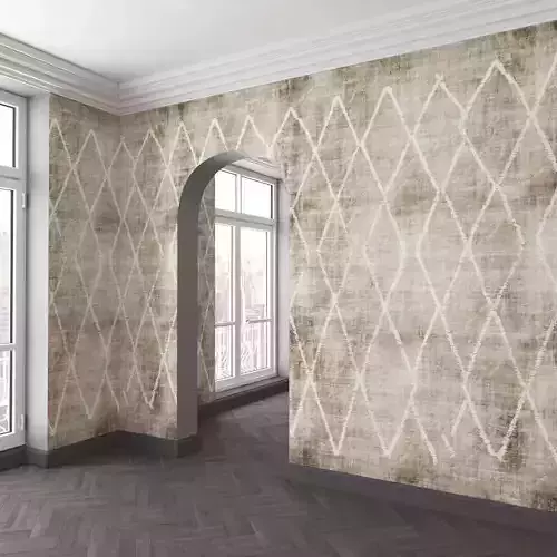 WallDeco-Life-var-101 empty room with wallpaper