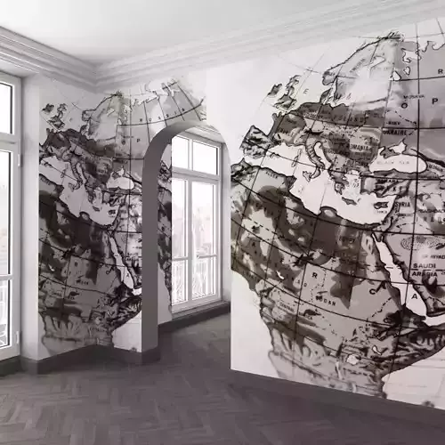 WallDeco-Life-var-105 world map wall mural