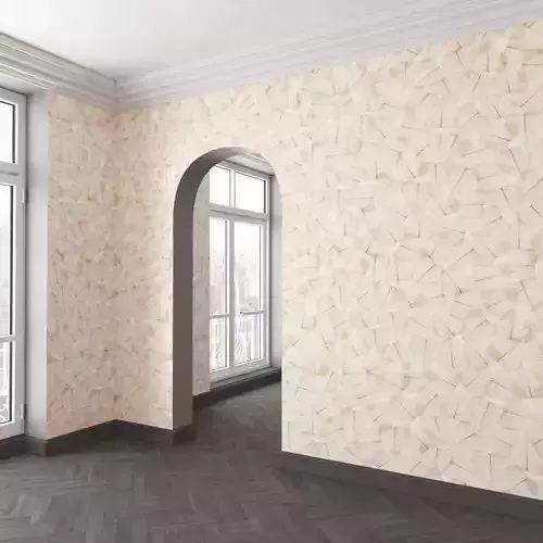 WallDeco-Life-var-107 room with arched window and wallpaper